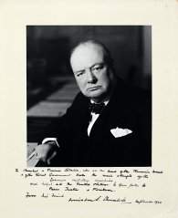 Премьер- министр  Великобритании  У. Черчилль 30 октября 1944 Дарственная надпись