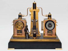 Часы «Кузнец» с барометром и термометром. Франция, Париж. 1890-е
