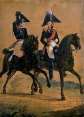 Генерал от инфантерии и его адъютант. 1816