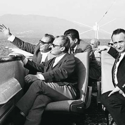 Л.И.Брежнев, В.Брандт и Э.Бар во время прогулки на катере по Черному морю. Крым, 17 сентября 1971 г. Фото Э. Вегман Bundesregierung